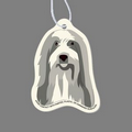 Paper Air Freshener Tag W/ Tab - Sheep Dog Face